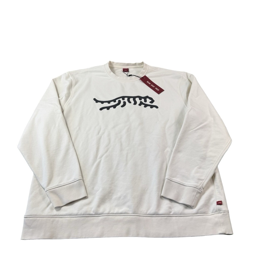 Sun Day‎ Red Tofu Big Graphic Embroidered Crewneck Sweater Size 2XL NWT